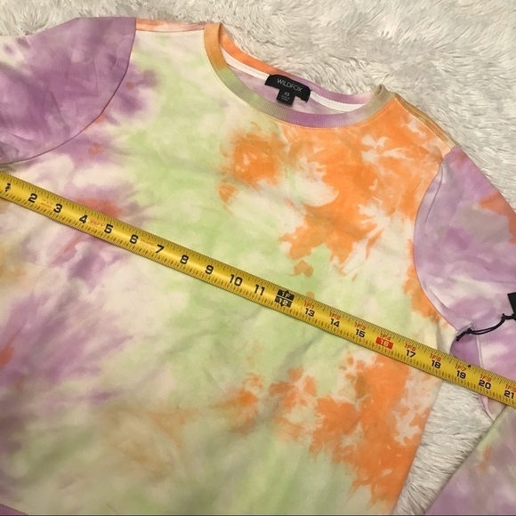 NWT Wildfox Sherbet Tie Dye Woman’s crewneck Sweatshirt size XS - Picture 7 of 12